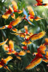 Vibrant Plumage Paradise