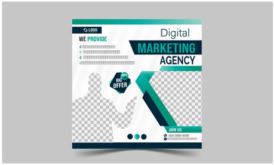 Creative business marketing banner for social media post template © Tahmi vect