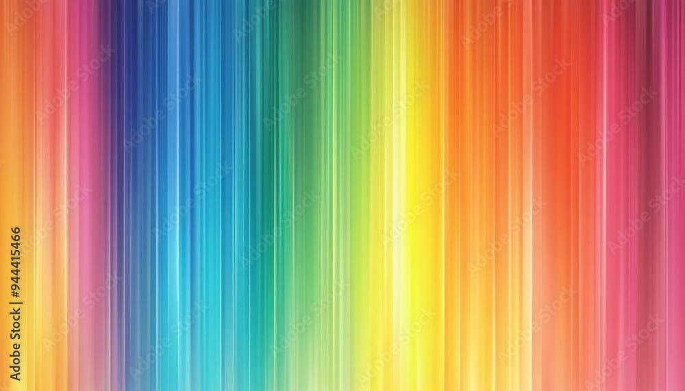 Poster colorful abstract stripes of rainbow colors create a vibrant gradient effect with vertical lines in 