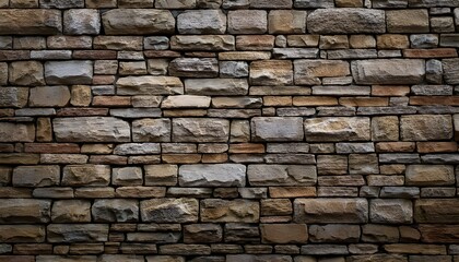 Obraz premium stone brick wall background texture. brickwork wallpaper.