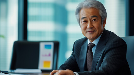 会議室で戦略会議を指導するビジネスマン