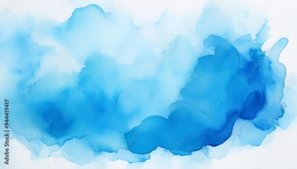 Wall mural light blue abstract watercolor background