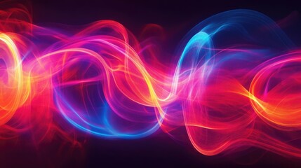 Neon abstract patterns with energy