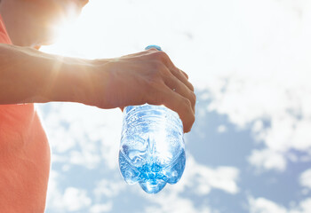 Drink water body health concept 