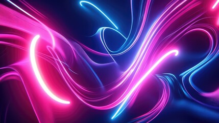 Neon abstract patterns with energy