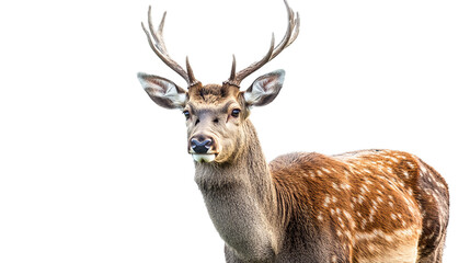 Fototapeta premium Deer isolated on white background, PNG