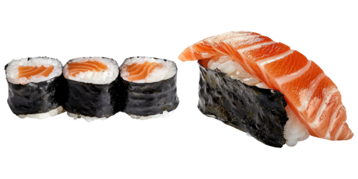 Htate sushi isolated on transparent background,