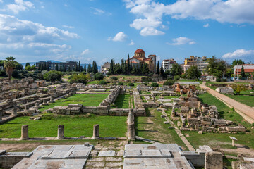 The Kerameikos Cemetery view in Athens