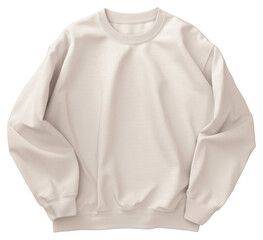 Fototapeta premium PNG Minimalist white crewneck sweatshirt