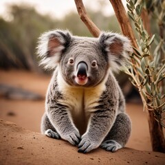 Fototapeta premium Wild Safari Koala Bear Marsupial wildlife Animal