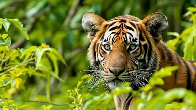 a tiger in the jungle