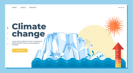 Global warming vector illustration. Climate, pulse planet, flutters under pressure atmospheric contamination and imbalance Ecological threads unravel in tapestry global warming, consequence relentless