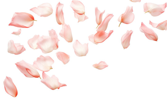 Fototapeta PNG  Delicate pink petals floating gracefully