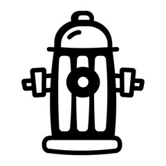 A hand drawn icon of fire hydrant