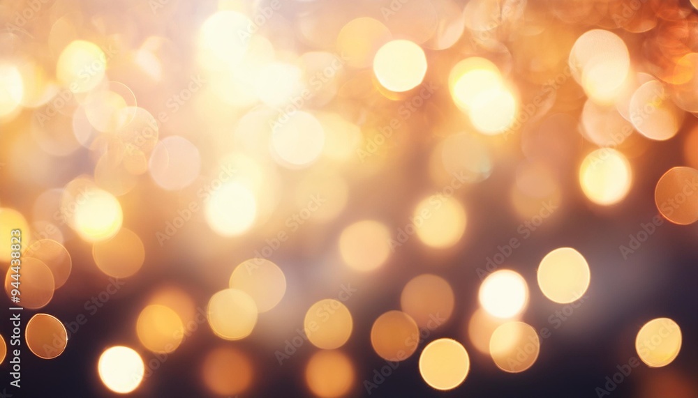 Poster abstract background of soft focus bokeh lights