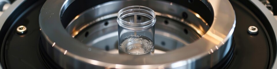 Small plastic tube inside a centrifuge