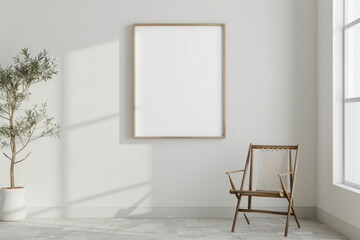 PNG minimalist photo frame mockup, transparent design
