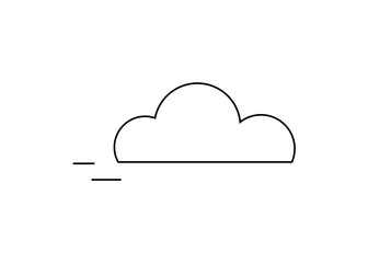 Fototapeta premium Cloud icon symbolizing cloud computing, data storage, digital transformation, and online business infrastructure in modern software solutions and business tech.
