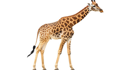 Naklejka premium Giraffe isolated on white background,PNG