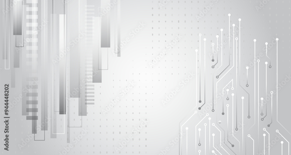 Aufkleber electronic vector illustration. abstract modern digital science technology futuristic circuit board.