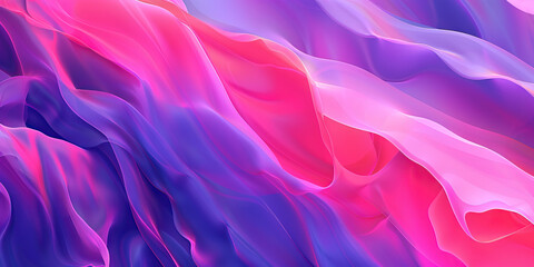 Obraz premium A vibrant abstract pattern of pink and purple hues, creating an uplifting and feminine atmosphere.