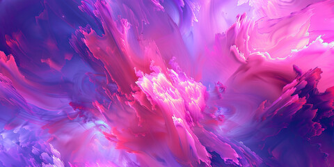 A vibrant abstract pattern of pink and purple hues, creating an uplifting and feminine atmosphere.
