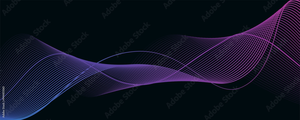 Poster abstract wave element for design.green. digital frequency track equalizer. stylized line art backgro