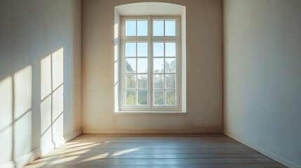 Nostalgic Sunlit Room with Classic Window