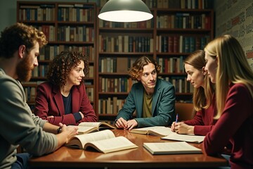 A gathering of individuals around a rustic wooden table, ideal for depicting teamwork, collaboration or social events - Powered by Adobe