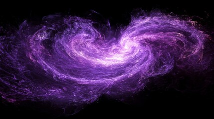 Abstract Purple Swirling Galaxy
