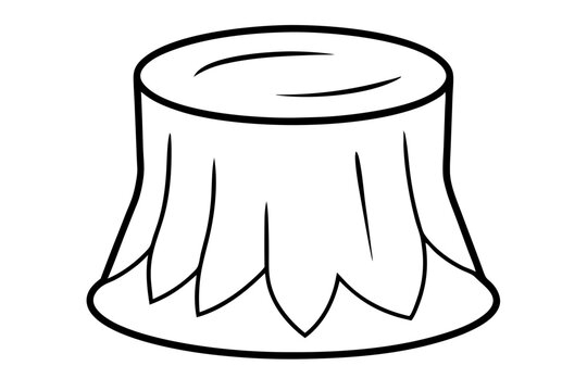 recommend clip art: 
                    
                    Tree stump sihouette vector, stump icon. stump line art vector illustration
                    