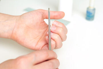 care for women's hands, manicure at home