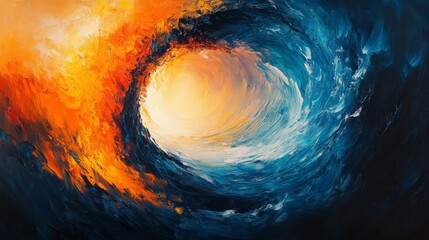 Abstract Vortex of Color