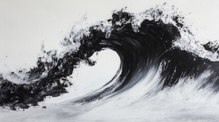 Abstract Ocean Wave Art