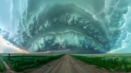 A stormy sky where 2D lightning bolts blend into 3D thunderclouds, captured with a fast shutter speed for sharpness.