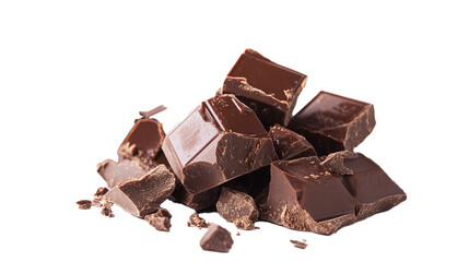  Iced chocolate isolated on white background, PNG