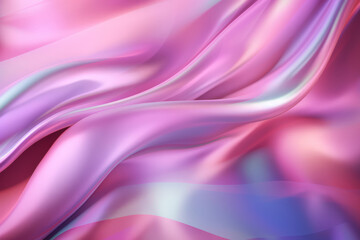 Obraz premium Processed collage of Iridescent fabric trendy cloth holographic texture. Background for banner