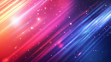 Fototapeta premium Abstrakcyjna, wektorowa grafika ukazująca futurystyczną koncepcję technologii i energii. Kompozycja złożona z linii i promieni świetlnych biegnących przez jasne tło.