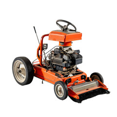 lawn mower isolated on white