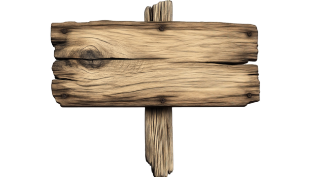 Light wooden sign, product photos on transparency background PNG