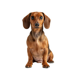 dachshund puppy isolated on white