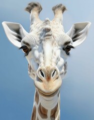 giraffe head close up