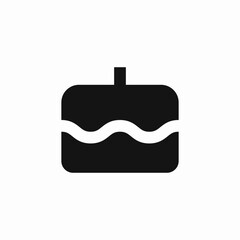 birthday cake candle sweet icon