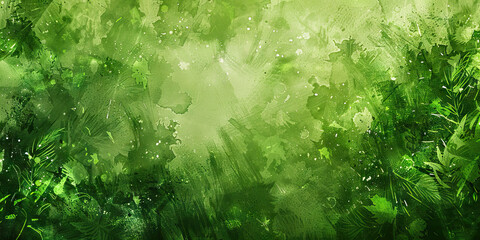 A lush green abstract, capturing the beauty and tranquility of nature, ideal for a spa or eco-friendly business.