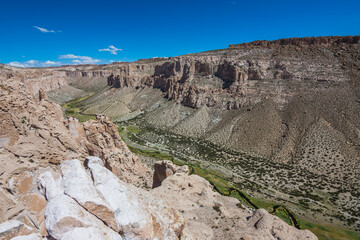 View of Canyon Anaconda and it's river at the bottom of the canyon - Bolivia