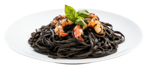 PNG Pasta spaghetti noodle plate transparent background