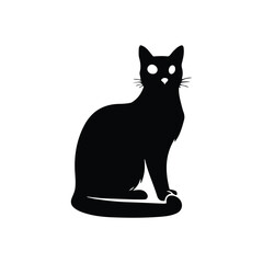 Purring Elegance Sleek Cat Silhouettes