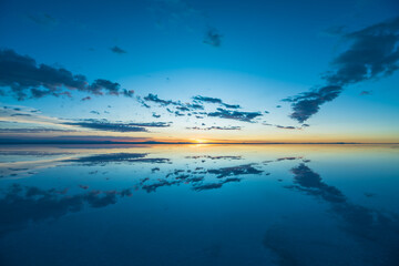 Sunrise at Salar de Uyuni (Uyuni Salt Flat) - Bolivia