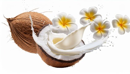 3d model of aromatic essence of coconut and flowers
