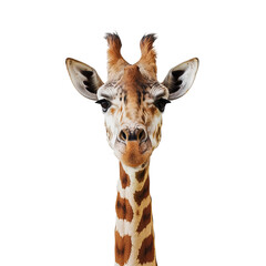 Fototapeta premium giraffe isolated on white background